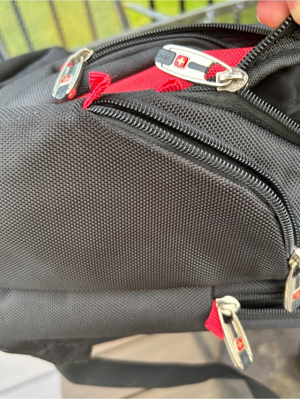 Swissgear SO NICE Backpack Red Black UNUSED Back To School Travel Bag